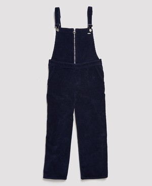 Superdry Phoebe Cord Dungarees Női Farmer Sötétkék | KNZQH2745